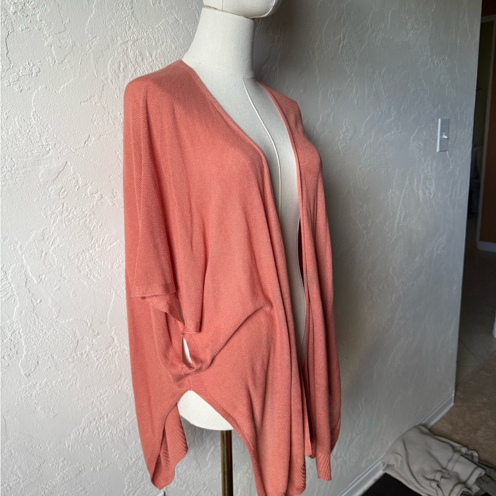 a new day Women's Peach Open-Front Sweater